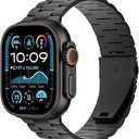 iiteeology Titanium Bands Compatible with Apple Watch Ultra 3/2 49mm, Upgraded iWatch Band 46mm Series 11 Men  Black A