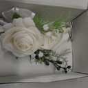 1Pc Single Ivory White Boutonnieres for Men Wedding Prom