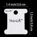 Embroidery Floss Organizer Box - 36 Compartments with 120 Hard Floss Bobbins and 2 Pieces 459 Color Number Stickers