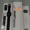 Smart Watches for Women Men, 1.83" HD Smart Watch for Android iPhone with Calls/Messages/Notifications, Sleep/Heart Rate/SpO2/Blood Pressure Monitor, 110+ Sports Modes Fitness Watch, 1000mAh Battery (Coal-Black)