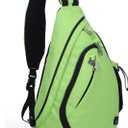 INOXTO Sling Bag, Multipurpose Crossbody Shoulder Bag for Men and Women (Fruit Green)
