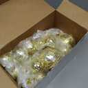 50 Pcs Disco Balls Reflective Disco Ball Decorations Hanging Disco Ball Ornament Different Sizes Mirror Ball for Home Decor, Party, Club (Gold)