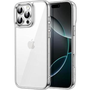 JETech Case for iPhone 16 Pro Max 6.9-Inch, Non-Yellowing Shockproof Phone Bumper Cover, Anti-Scratch Clear Back (Clear)