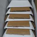 Samsle Porcelain Cereal Bowls, 16 oz Square Serving Bowls Set, 5 Inch White Ceramic Bowls for Salad, Soup, Snack, Dessert and Marmalade, Dishwasher & Microwave Safe, Set of 6