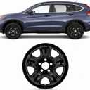 16 Inch Glossy Black Wheel Skins Compatible with 2012-2016 Honda CR-V, Snap-On Wheel Covers for Matching Factory Wheels, Set of 4