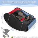 Padded Car Seat Travel Bag Compatible with Doona, Infant Car Seat Travel Bag, Foldable Car Seat Stroller Gate Check Bag for Airplane (Midnight Black)