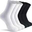 Gonii Women Athletic Crew Socks 5-6 Pairs - Comfort & Cushioned for Running, Hiking, Sports Arch Compression Socks
50+ bought in past month