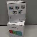 2 x Cherry Pitter Tool - Cherry Seed Remover for Multiple Cherries, Easy Push Press One-Hand Operation, Perfect for Canning, Baking & Jam Making (Blue)