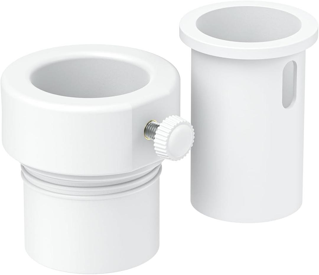 ANTOBLE Pool Umbrella Sleeve Stabilizer, 1.5" 1.35" Umbrella Pole Holder Adapter Fits for Single-Threaded Baja Deck Pool Sleeves, No More Leaning or Crooked Umbrella