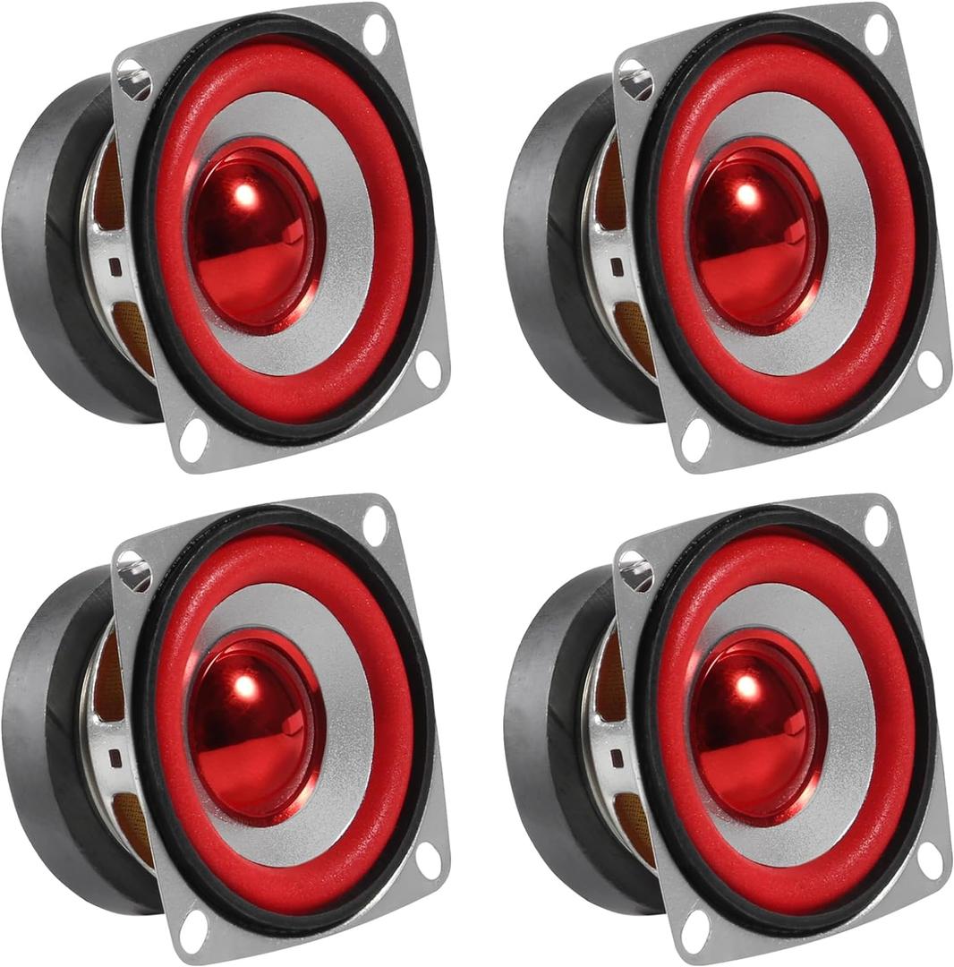 4pcs 4Ohm 5W Full Range Audio Speaker Stereo Woofer Loudspeaker for Arduino Replacement (4pcs)