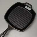Lodge Cast Iron Grill Pan, Square, 10.5 Inch