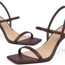 Modatope Womens Sandals Open Toe Strappy Sandals Ankle Strap High Heel Sandals for Women 7.5