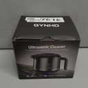 Dental Ultrasonic Retainer Cleaner Machine: Dental Cleaning Pod for Denture/Mouth Guard/Aligner/Night Guard/Braces/Toothbrush Heads/Jewelry - 45kHz Retainer Cleaner with Digital Timer & 200ML (Deep Black)