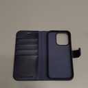 TUCCH Wallet Case for iPhone 15 Pro, Detachable 2-in-1 Stand RFID Blocking 4 Card Slot Wireless Charging Protective Case, PU Leather Magnetic Removable Folio Compatible with iPhone 15 Pro, Dark Blue