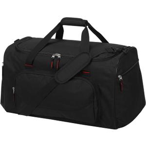 55L Sports Gym Duffle Bag for Men - 22 inch Large Duffel bag for Workout, Travel, Weekender, Fitness (Black)