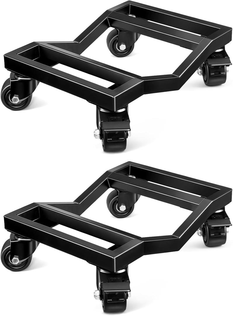 KEDSUM 2 Pack Car Dolly, 3000 LBS Car Wheel Dolly, Heavy Duty Vehicle Dolly, Double V-Shaped Design Used for Moving Cars, Sports Car, SUV, Motorcycles