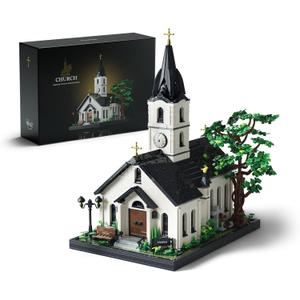 Nifeliz Church Building Set for Adults, Vintage Countryside Building Model Toy with Detailed Interior, Ideal for Display and Home Decor Gift (3, 116 PCS, NF10310)