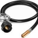 DOZYANT 6 Feet Propane Regulator and Hose for Blackstone 17inch and 22inch Table Top Griddle, Replacement Parts Connect to Large Propane Tank