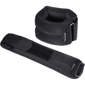 BESPORTBLE Ankle Cuffs Wrist Weights Set 2 Pairs 2 Each Elastic Fabric for Comfort Ideal for Sports and Fitness