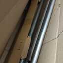 Bay Window Curtain Rod 36 to 72 In (Center), 3/4 In Diameter, Silver