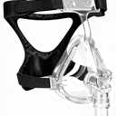 Comfort Series Full Face CPAP Mask Replacement Set with Headgear, Cushion & Elbow, Soft Seal & Leak-Resistant Design for Secure Fit, Skin-Friendly, Compatible with Most Standard CPAP Machines, Medium