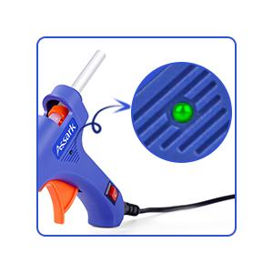 Hot Glue Gun Kit with 30 Glue Sticks(130mm x 7mm), Fast Preheating Hot Melt, High Temp for School Crafts DIY Arts and Quick Home Repairs,20W