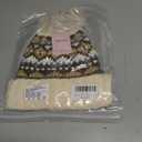 Kids Winter Knit Beanie Hat for Boys Girls Age 3-8 with Faux Fur Pom Warm Fleece Lined