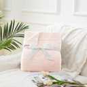 CYMULA Super Soft Pink Throw Blanket 50x60 inches- Lightweight Plush Fuzzy Fluffy Warm Cozy Blankets and Throws for Sofa Bed All Season Use