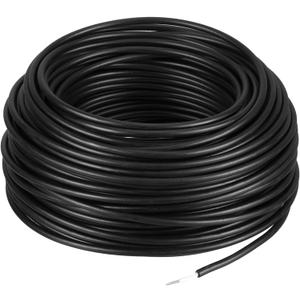 Kanayu Electric Fence Wire Double Insulated Underground Hard Cable Double Insulated Wire Underground Electric Fence Core Cable, Spooled on Plastic Reel(100 Ft, 14 Guage)