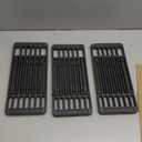 PCBZ0A (3-Pack) 6 1/4 inch wide Adjustable Cast Iron Cooking Grate Replacement for BBQ Grills Gas Eletric Grills, Universal Cooking Grids Extend from 14" up to 20" L