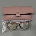 miyya Blue Light Blocking Glasses Women, Fashion Round Transparent Anti Blue Light Glasses with Anti Eyestrain & UV Glare