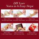 60 Mini Envelopes Pocket Hugs Cards with I Love You Gifts for Him Tiny Notes Blank Small Note Letters Open Letter Paper DIY Card Cute Stationary Boyfriend Bf Thinking Gift Just Because Birthday