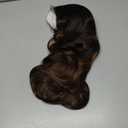 Nayoo 26 Inch Long Curly Middle Part Synthetic Heat Resistant Fiber Wig for Women - Daily Use Party Wig in Dark Brown