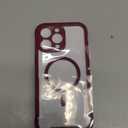 Magnetic for iPhone 16 Pro Max Case, [Compatible with MagSafe][Military Grade Drop Protection][Heavy Duty Protection][Non-Slip][Shockproof] 2-Layer Durable Bumper Phone Case 6.9''-Burgundy 