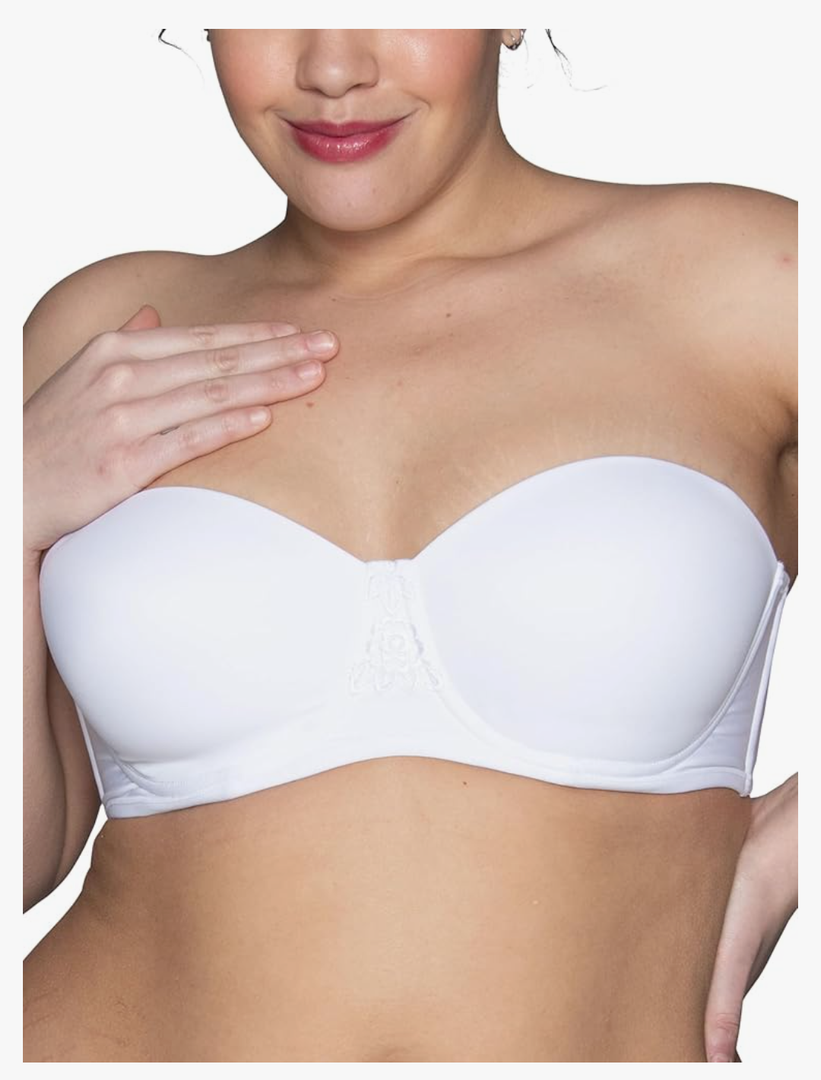 Vanity Fair Women's Beauty Back Smoothing Strapless Bra, 4-Way Stretch Fabric, Lightly Lined Cups Up to H 38C