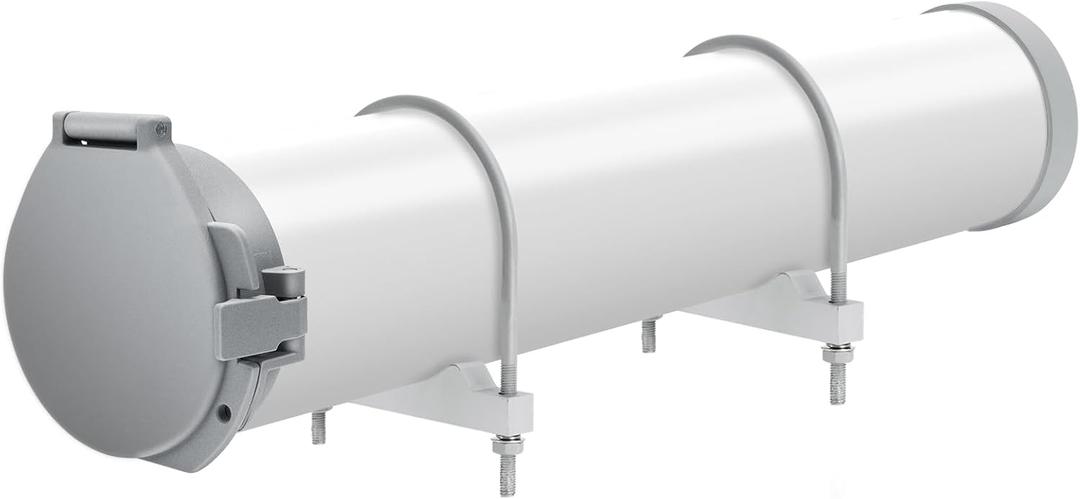 Steel Security Upgraded Conduit Carrier Kit Fit 6 Inch PVC Pipe for Providing Extra Storage on Truck Rack (PVC Pipe Not Included) (Grey)