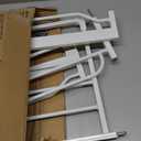 Regalo Safety 29-49" Easy Step Extra Wide Baby Gate for Doorways & Bottom of Stairs, Pressure Mounted Safety Gate with Door for Babies, Toddlers & Pets, White