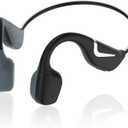 Bone Conduction Headphones Bluetooth 5.3 Open Ear Headphones with Mic, 12Hrs Playtime Quick Charging BT Headphones, IPX6 Waterproof Sports Headset for Running, Cycling, Working (Green)
