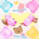Gummy Bear Toy, Sugar Filled Squishy Toys for Kids Stress Relief - High Density Squeeze Balls for Students Calming - Ultra-Soft Decompression Venting Toys, Standard