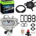 15004-1012 Carburetor with Fuel Filter Set For Kawasaki FX691V 4-Cycle Engine Replace# 15004-1012, 15004-0931, 15004-7083