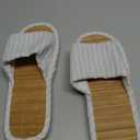 Odor-resistant Japanese Bamboo House Slippers for Sweaty Feet for Summer Cooling Slippers with Non-slip Soft Sole for Tatami and Indoor Easy to Clean (9.5-10.5 Wide Women/8-9 Wide Men, Grey)