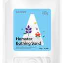 BUCATSTATE Hamster Bath Sand, 6.6 lb Potty Litter Sand | Odor Control | Plant Scented Bathing Sand for Chinchillas Gerbil Mice Degu (Plant Scented) (6.6LB, White Sand)