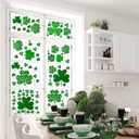 11pcs St Patricks Day Decorations with Window Clings Shamrock Banner Acrylic Heart Shamrocks Decorations for Home Decor