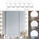 LED Makeup Mirror Light Hollywood Style Vanity Lights USB Fill Light Adjustable Color and Brightness Suitable for Full-Length Mirror, Dressing Room, Dressing Table Set (No Mirror Include) (12 Bulbs)