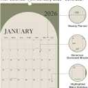 2026 Calendar - Large Calendar 2026-2027 from January 2026 - June 2027, 18 Months Calendar/Planner with Thick Paper, 20" x 30", Vertical, Green