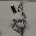 Karmus Rear View Mirror Phone Holder for Car  Universal Rearview Mirror Mount for iPhone & Android, All-Metal Arm, 360 Rotation No Suction Needed Car Cell Phone Holder Secure Fit for Most Vehicles (For narrow rearview mirrors ((1.30-2.08in), Manual Clamp Black)