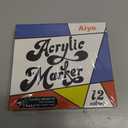 Acrylic Paint Markers, 12 Color Fine Tip Permanent Acrylic Paint Pens For Rock Painting, Canvas, Wood, Glass, Ceramic, Fabric, Plastic, Egg, Scrapbook, Art Painting Supplies Kit