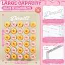 Threehoney Donut Wall Display Stand, Classic, Transparent, 27.5" X 19.7"