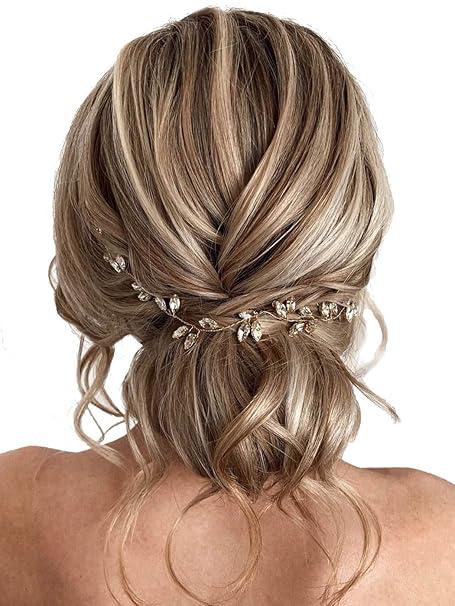 JAKAWIN Bride Wedding Hair Vine Accessories Bridal Hair Piece for Women HV190 (1 Silver)
