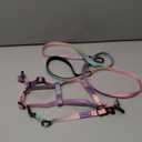 AIITLE No Pull Dog Harness & Leash & Collar - Adjustable Basic Collar with A Heavy Duty Leash - Super Sturdy Buckle and D Ring - Training Running for Large Dogs, Pink Gradient L